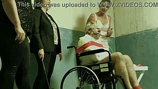 i am dominatrix mistress april conducting secret interrogation in military camp