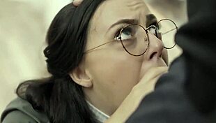 Whitney Wright says, 'Watch me give a nerdy blowjob with glasses on'