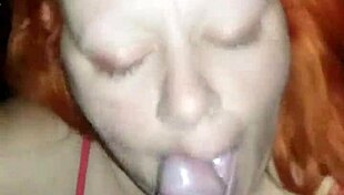 Renata delivers a bold, intense blowjob.