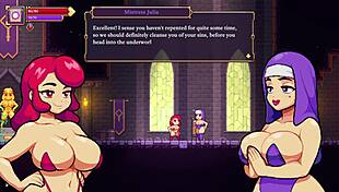 Scarlet MAIDEN Handles Intense SEX in Porn Gameplays with Big TITS Action