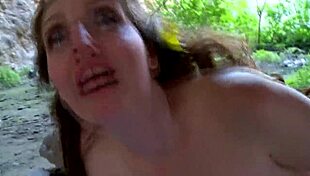 outdoor encounter with teen in sexy lingerie