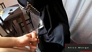 Fuck anal sexy nun sperm flows from hole