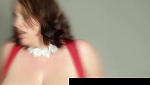 Busty Beauty Jelena Jensen Undresses in Heels and Lingerie, Fingerfucking Her Pussy