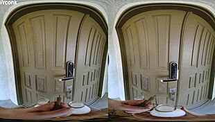 Blonde Slut In Stockings Cheats On Husband With Milkman In Doggystyle And Cowgirl Positions