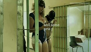 i am dominatrix mistress april conducting secret interrogation in military camp