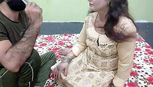 Indian desi girlfriend reunites after long time, tours new room, enjoys intense homemade sex with Hindi audio.