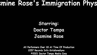 Jasmine Rose's immigration physical with humiliation.