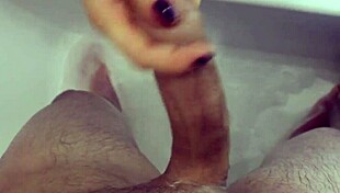 spying on step son in shower, mom sucks and jerks him off