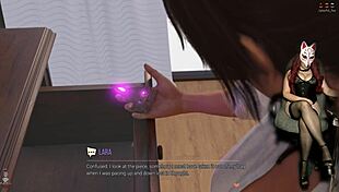 lara croft adventures ep 17 in black bikini cosplay with big tits outdoors 😍