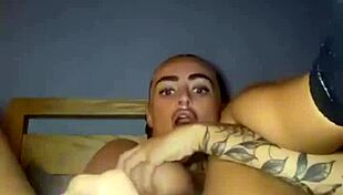 Slutty Goth Teen Fingers Ass Hard Until Cum