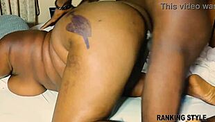 African BBW Enjoys Intense Mirror Fuck