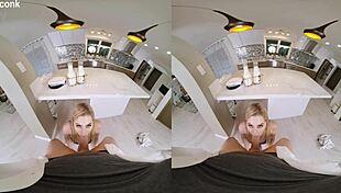 Blonde Slut In Stockings Cheats On Husband With Milkman In Doggystyle And Cowgirl Positions