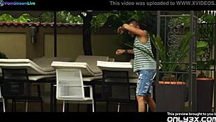 Cute Teen Ayline Brown Fucks Pool Guy Hardcore