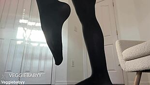 Evil Supergirl In Pantyhose Traps You With Foot Worship Femdom Roleplay