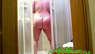 is chubby spanish mommy catha ready for her first interracial sex in the shower?