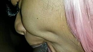 She loves sucking this black dick sloppily, but can she handle more?
