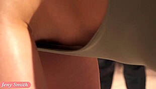 Jeny Smith's Bubble Butt Stretches in Erotic Yoga Prank!