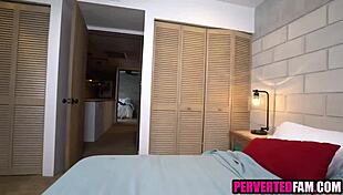 Stepsister Practices Ass Licking on Stepbrother in POV Rimjob Session