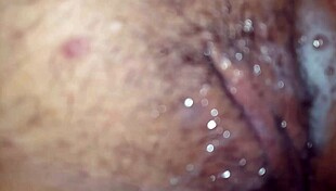 husband cleaning massive cum shower after karina and lucas threesome