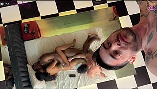 Cuckold films giant cock fucking his wife, loving the humiliation