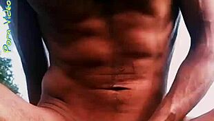 sexy cute european girl enjoys outdoor masturbation leading to cumshot.