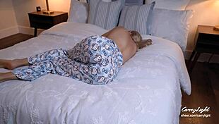 Step Mom Awakens To Step Son's Hard Cock And Cums Quickly With Emotion