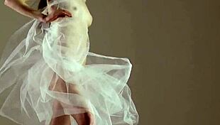 Blonde Gymnast Flexes Acrobatically