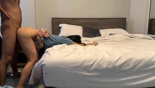 Friend's wife feels so hot cheating with doggystyle fuck in hotel
