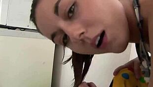 I'm watching this nice girlfriend and her beautiful chick fucking with fingering, blowjob, and bent over action