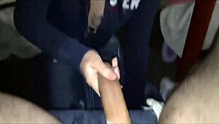 Intense CFNM handjob from teen babe POV