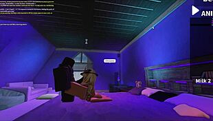 Roughly Fucking a Blonde Bimbo with Big Black Cock in Roblox Studio