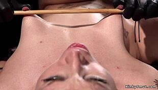 Chained Alternative Redhead Slave Undergoes Intense Torment In BDSM Session