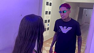 Skinny Latina Neighbor Tricked And Assfucked Doggystyle At Home