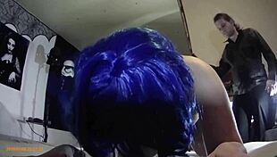 BBW submissive moans during brutal spanking punishment.