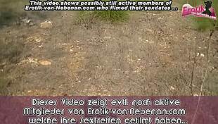 German amateur enjoys outdoor anal POV adventure with skinny teen in the forest