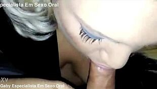 Gabriela Stokweel gives bold blowjob to amateurs