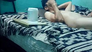 Sensual massage for skinny boy with medium pleasure