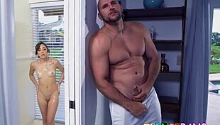 teen dani blu rides stepbrothers big cock