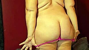 Pregnant MILF Teases with Striptease, Craving Rough Fucking