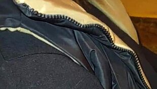 Mature Woman Flashes In Leggings At Party, Teasing With Striptease And Clothes Ripped