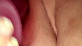 BBW enjoys wet masturbation with dildo toys compilation