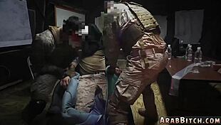 this petite teen sneaks into the army base for some solo anal fun with her dildo 😈