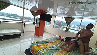 Sharing a hotel bed with my boss's wife, I filled her with passion.