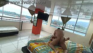 Sharing a hotel bed with my boss's wife, I filled her with passion.