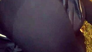 Mature Woman Flashes In Leggings At Party, Teasing With Striptease And Clothes Ripped