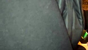 Mature Woman Flashes In Leggings At Party, Teasing With Striptease And Clothes Ripped