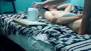 Sensual massage for skinny boy with medium pleasure