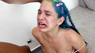 Blonde Handles Huge Cock Without Gag Reflex