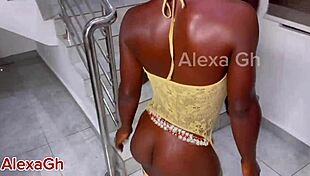 ⭐️5 Step Sons Of Balthazar Gangbanged Petite African Teen With Cumshot