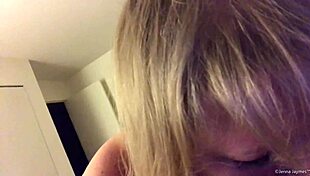 i'm jenna jaymes, blowin a thick bbc in 1080p shorts